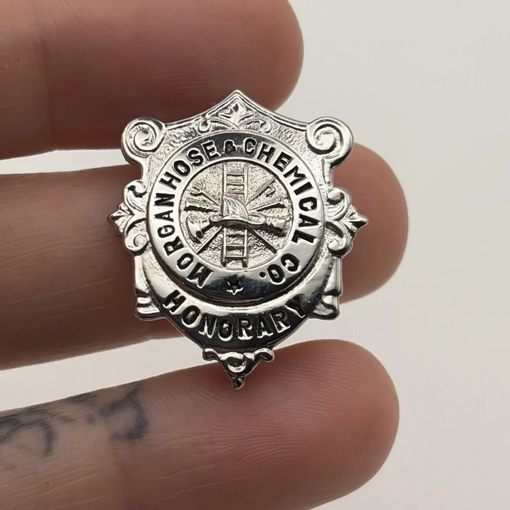 Morgan Hose & Chemical Company Honorary Badge Lapel Hat Pin